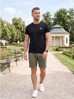 Pánské premium triko ALTISPORT CARRYOVER ALM065153 ČERNOBÍLÁ