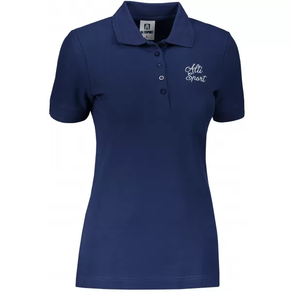  Tricou de damă cu guler ALTISPORT ALW056210 ALBASTRU MIEZUL NOPȚII 