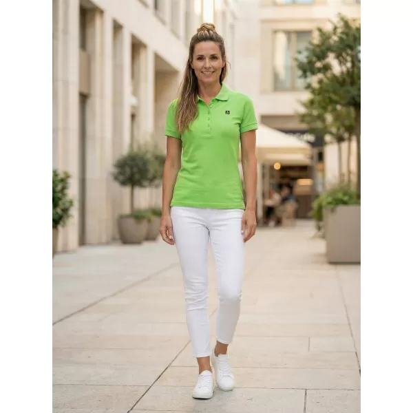  Dámské triko s límečkem ALTISPORT CARRYOVER ALW065210 APPLE GREEN 
