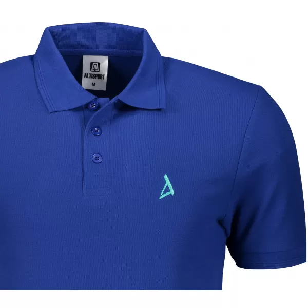  Tricou premium pentru bărbați cu guler ALTISPORT ALM002203 ALBASTRU REGAL 