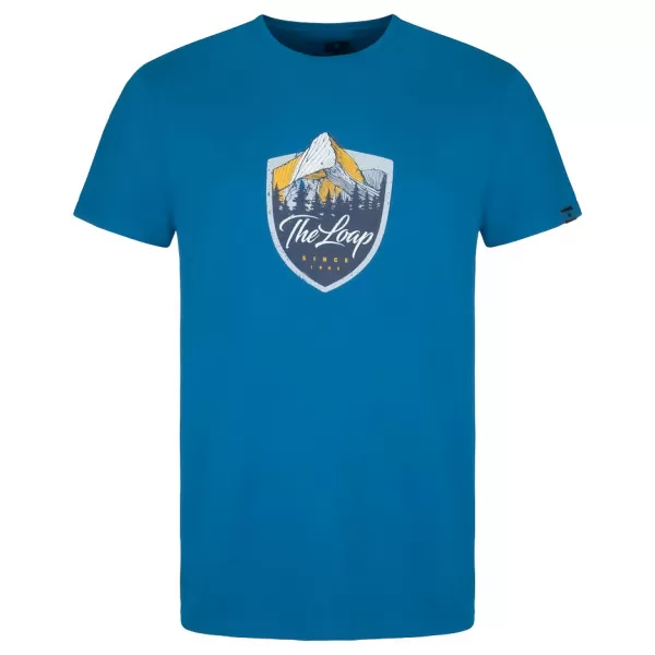  Tricou pentru bărbați LOAP ALESH IMPRIMEU ALBASTRU 