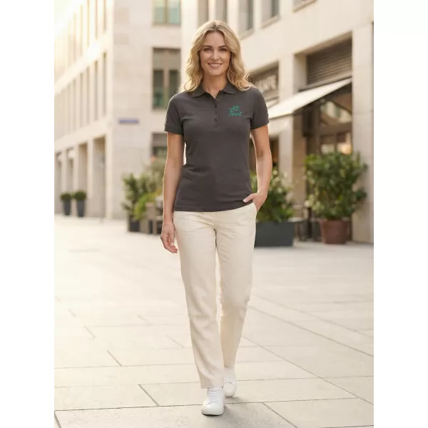  Tricou de damă cu guler ALTISPORT ALW056210 GRI ABANOS/ALBASTRU 
