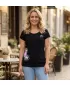 Tricou pentru femei ALTISPORT ALW106120 NEGRU ROZ
