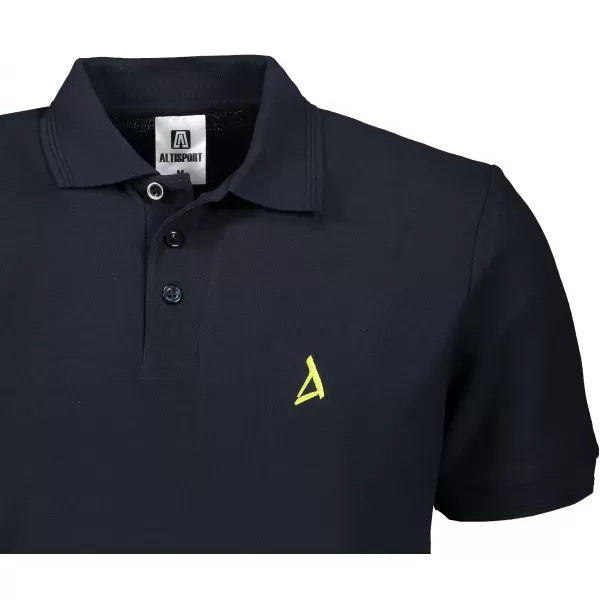  Tricou premium pentru bărbați cu guler ALTISPORT ALM002203 ALBASTRU MARIN 