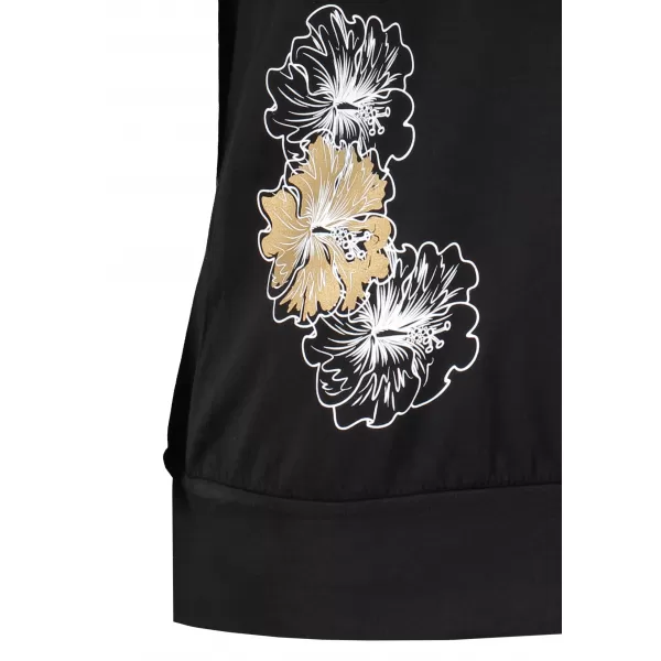  Tricou pentru femei ALTISPORT ALW106120 NEGRU SI AURIU 