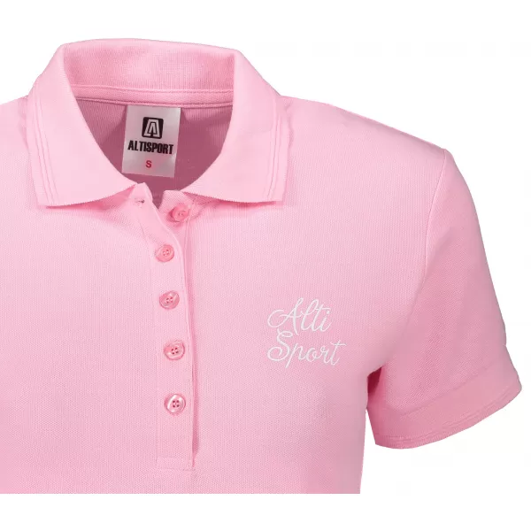  Tricou de damă cu guler ALTISPORT ALW056210 ROZ DESCHIS 