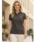 Tricou de damă cu guler ALTISPORT ALW056210 GRI ABANOS