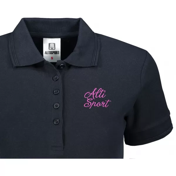  Tricou de damă cu guler ALTISPORT ALW056210 ALBASTRU MARIN 