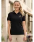Tricou de damă cu guler ALTISPORT ALW056210 NEGRU SI AURIU