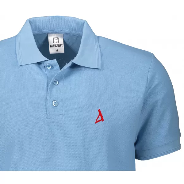 Tricou premium pentru bărbați cu guler ALTISPORT ALM002203 CER ALBASTRU 