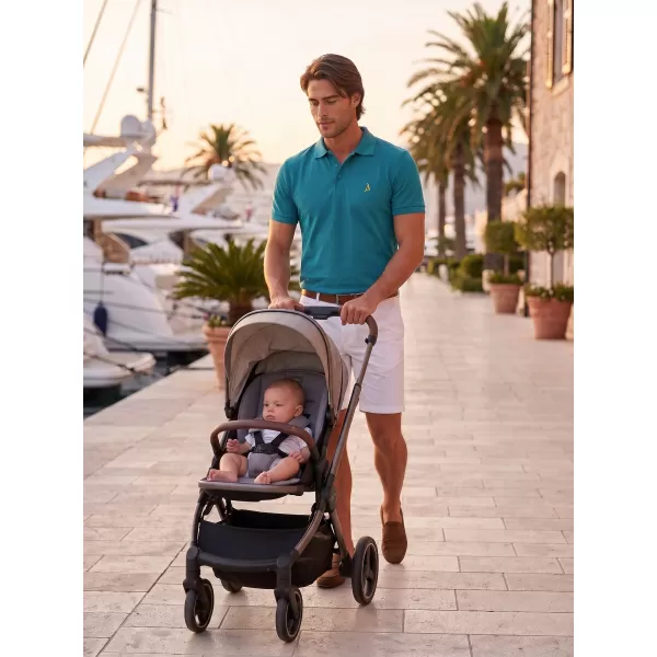  Tricou premium pentru bărbați cu guler ALTISPORT ALM002203 TURCOAZ ÎNCHIS 
