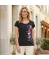 Tricou pentru femei ALTISPORT ALW096122 BLEUMARIN/ROZ