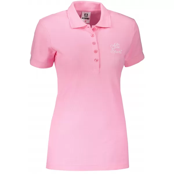  Tricou de damă cu guler ALTISPORT ALW056210 ROZ DESCHIS 