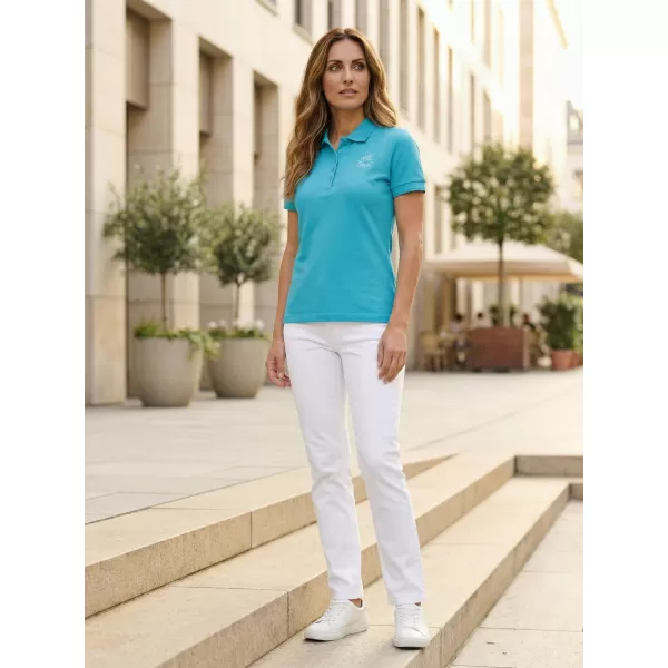  Tricou de damă cu guler ALTISPORT ALW056210 TURCOAZ 