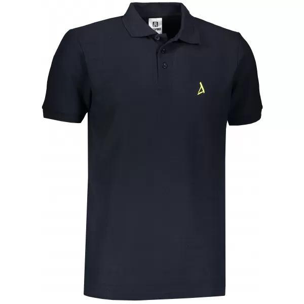  Tricou premium pentru bărbați cu guler ALTISPORT ALM002203 ALBASTRU MARIN 