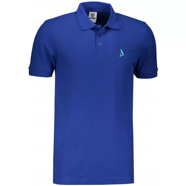  Tricou premium pentru bărbați cu guler ALTISPORT ALM002203 ALBASTRU REGAL 
