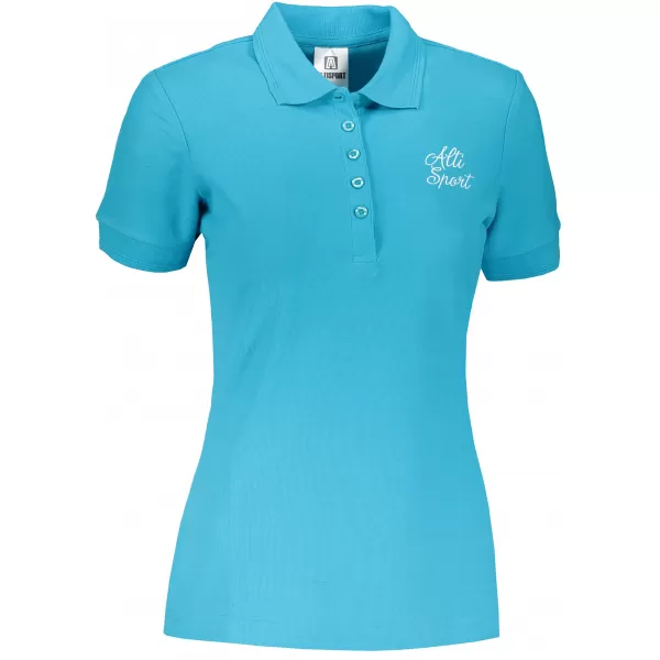  Tricou de damă cu guler ALTISPORT ALW056210 TURCOAZ 