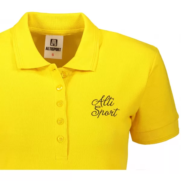  Tricou de damă cu guler ALTISPORT ALW056210 GALBEN 
