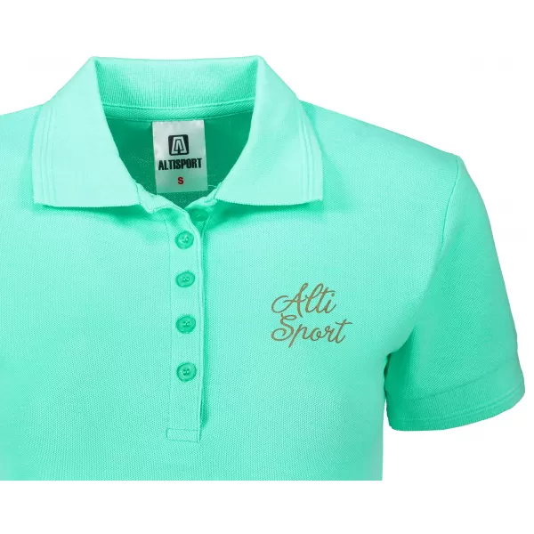  Tricou de damă cu guler ALTISPORT ALW056210 MENTĂ 