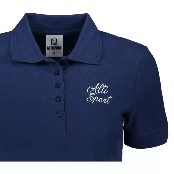 Tricou de damă cu guler ALTISPORT ALW056210 ALBASTRU MIEZUL NOPȚII 