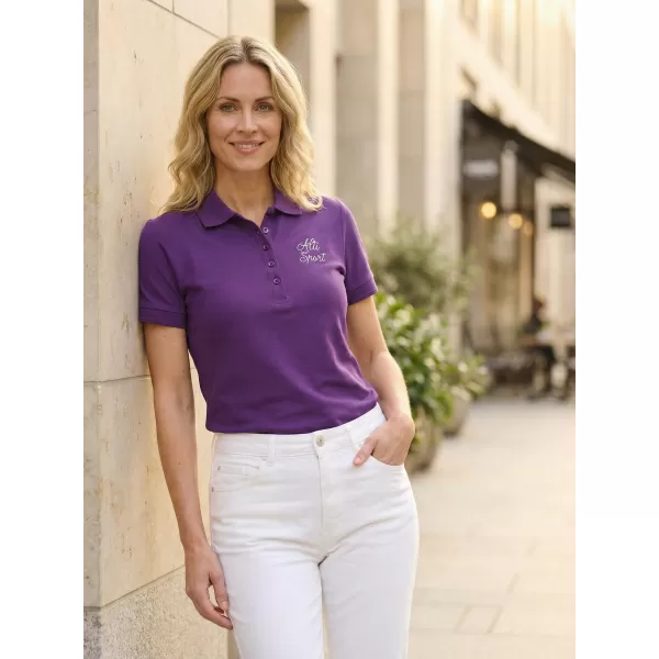  Tricou de damă cu guler ALTISPORT ALW056210 VIOLET 