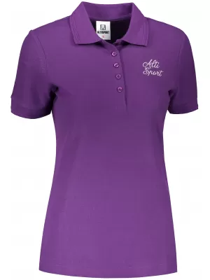 Tricou de damă cu guler ALTISPORT ALW056210 VIOLET