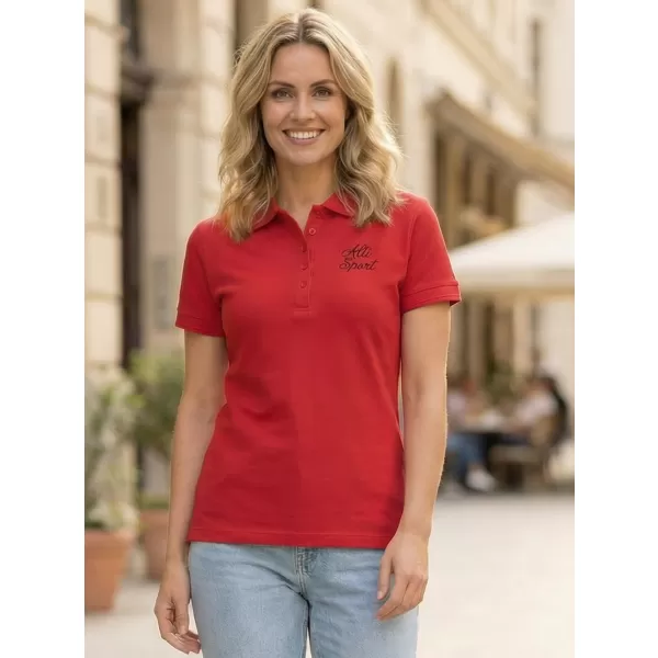  Tricou de damă cu guler ALTISPORT ALW056210 ROȘU 