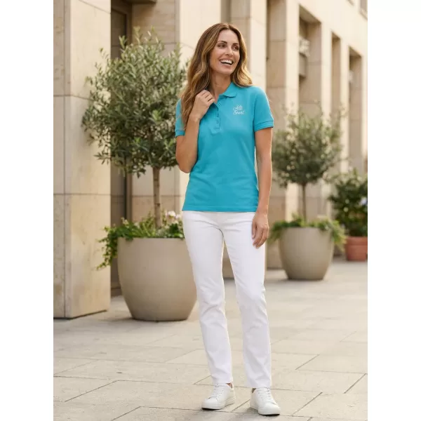 Tricou de damă cu guler ALTISPORT ALW056210 TURCOAZ 