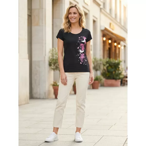  Tricou pentru femei ALTISPORT ALW096122 BLEUMARIN/ROZ 