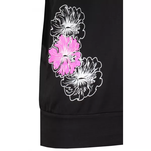  Tricou pentru femei ALTISPORT ALW106120 NEGRU ROZ 