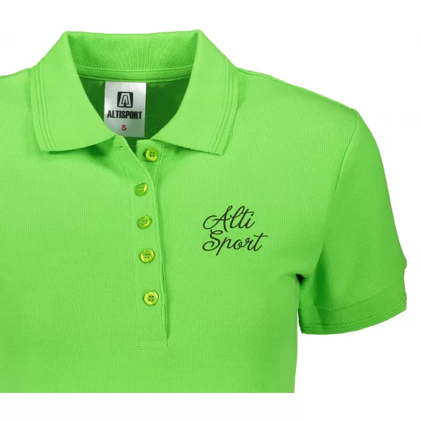  Tricou de damă cu guler ALTISPORT ALW056210 MĂR VERDE 