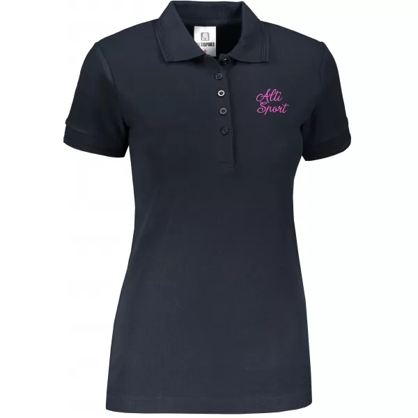  Tricou de damă cu guler ALTISPORT ALW056210 ALBASTRU MARIN 