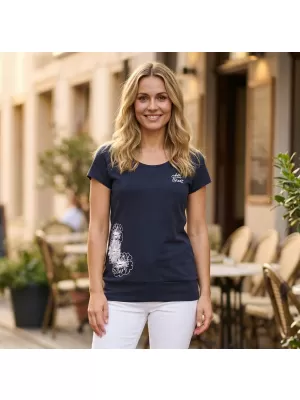 Tricou pentru femei ALTISPORT ALW106120 ALBASTRU MARIN