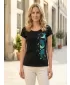 Tricou pentru femei ALTISPORT ALW096122 NEGRU ȘI ALBASTRU