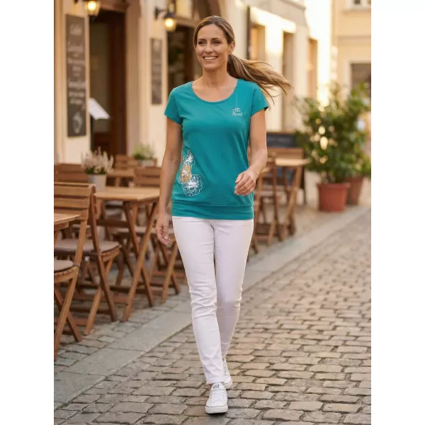  Tricou pentru femei ALTISPORT ALW106120 TURCOAZ ÎNCHIS 