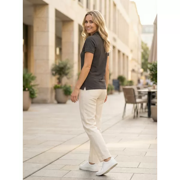  Tricou de damă cu guler ALTISPORT ALW056210 GRI ABANOS 