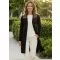 Cardigan de damă ALTISPORT KALISA LPLU104 NEGRU