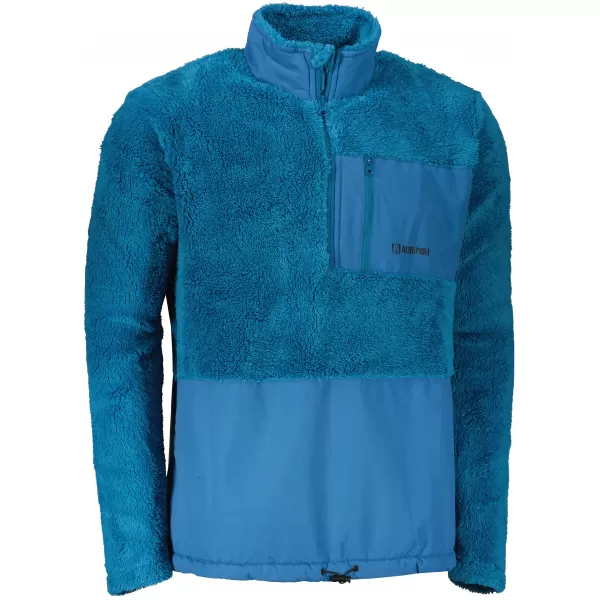  Hanorac pentru bărbați din fleece ALTISPORT HONOB MSWU307 ALBASTRU 