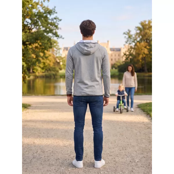  Hanorac premium pentru bărbați ALTISPORT ALM006417 EVIDENȚIERI GRI ÎNCHIS 