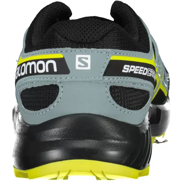  Pantofi de alergare pentru copii SALOMON SPEEDCROSS J L41447100 NEGRU/NEGRU/VERDE 