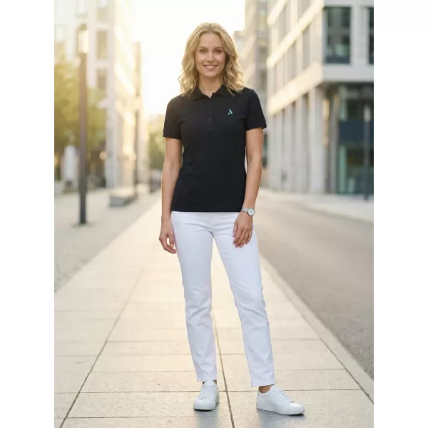  Tricou premium de damă cu guler ALTISPORT ALW002210 ALBASTRU MARIN 