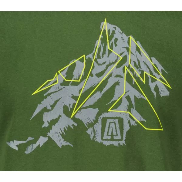  Pánské triko ALTISPORT CARRYOVER ALM115129 LAHVOVĚ ZELENÁ 