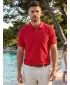Tricou premium pentru bărbați cu guler ALTISPORT ALM002203 ROȘU