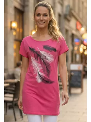 Dámské prodloužené triko ALTISPORT CARRYOVER ALW112123 PURPUROVÁ