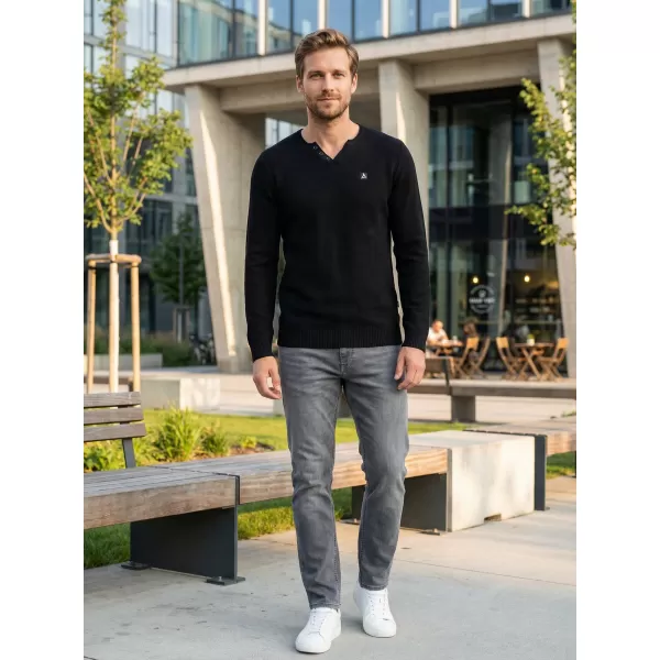  Pulover pentru bărbați ALTISPORT SWEK MPLU108 NEGRU 