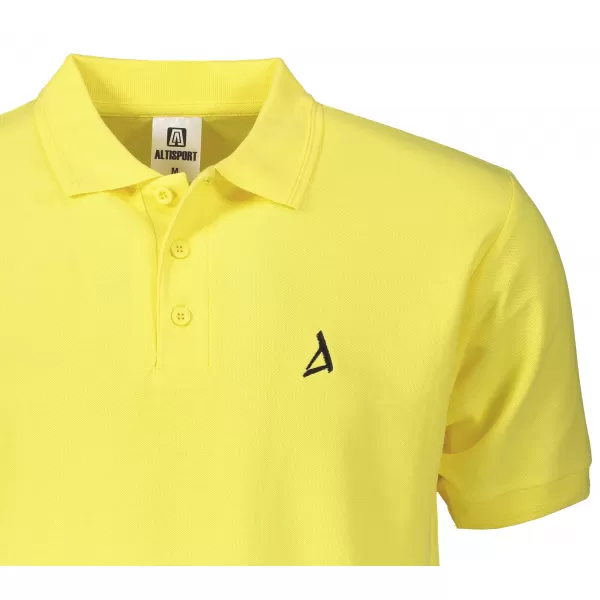  Tricou premium pentru bărbați cu guler ALTISPORT ALM002203 LĂMÂIE 