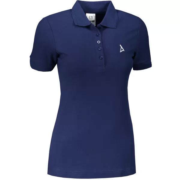  Tricou premium de damă cu guler ALTISPORT ALW002210 ALBASTRU MIEZUL NOPȚII 