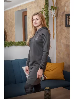 Hanorac prelungit dama ALTISPORT MIBELA LSKU366 GRI INCHIS