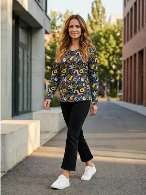 Tricou pentru femei ALTISPORT KORTA LTSU840 NEGRU