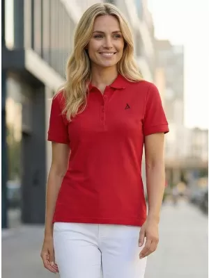 Tricou premium de damă cu guler ALTISPORT ALW002210 ROȘU